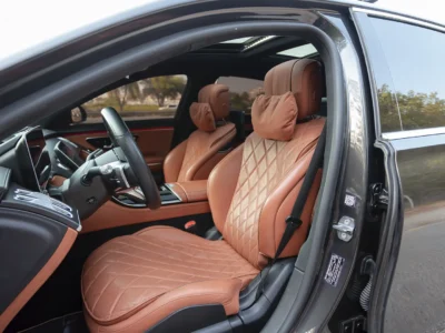 2021 Mercedes-Benz S-Class S 450 4MATIC 3.0L 6 Cylinders Petrol Engine Grey Brown Sedan