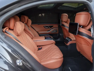 2021 Mercedes-Benz S-Class S 450 4MATIC 3.0L 6 Cylinders Petrol Engine Grey Brown Sedan