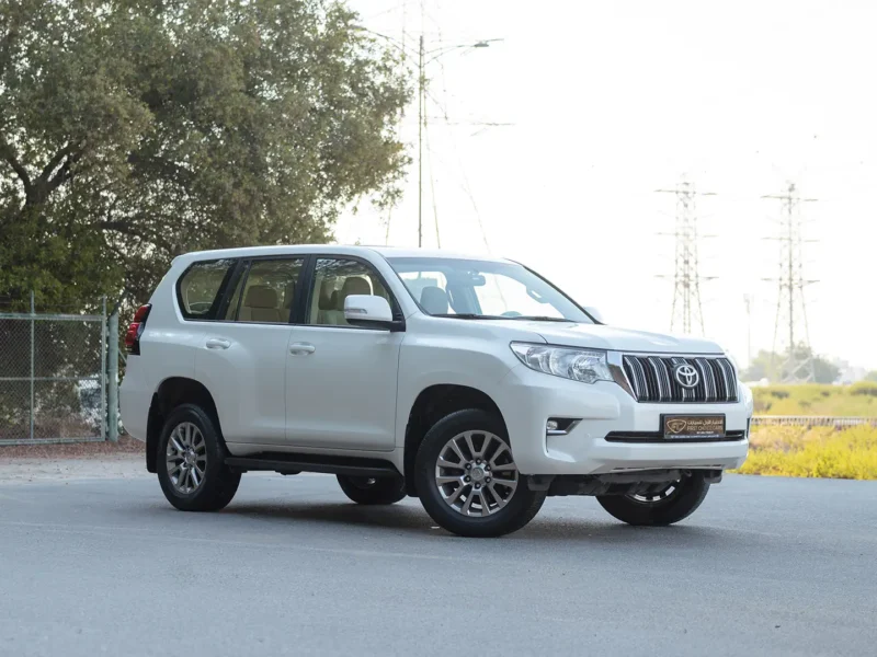 2019 Toyota Prado EXR 4.0 Litres 6 Cylinders Petrol Engine White Beige SUV GCC Specs