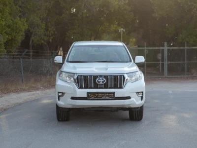 2019 Toyota Prado EXR 4.0 Litres 6 Cylinders Petrol Engine White Beige SUV GCC Specs
