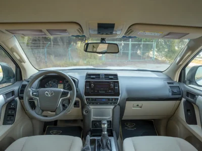 2019 Toyota Prado EXR 4.0 Litres 6 Cylinders Petrol Engine White Beige SUV GCC Specs