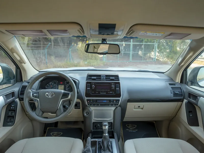 2019 Toyota Prado EXR 4.0 Litres 6 Cylinders Petrol Engine White Beige SUV GCC Specs