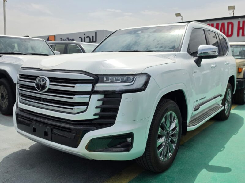 2026 TOYOTA LAND CRUISER LC300 VXS 3.5L Twin Turbo V6 Hybrid Engine White Red SUV