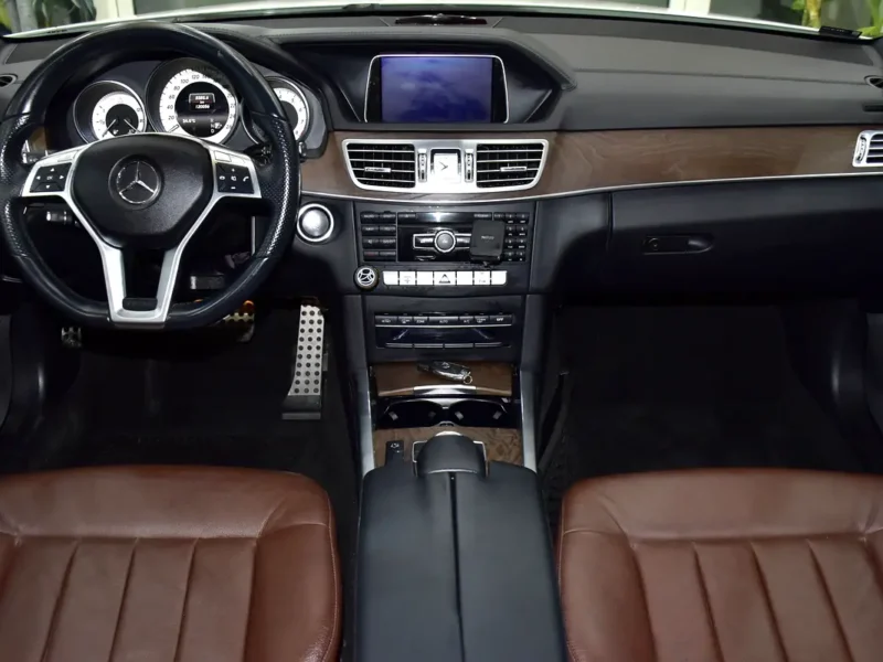 2014 Mercedes-Benz E-Class E 300 6 Cylinders Petrol Engine White Brown Sedan GCC Specs