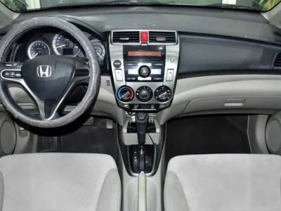 2012 Honda City EX 4 Cylinders Petrol Engine White Beige Sedan GCC Specs Automatic