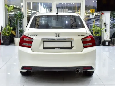 2012 Honda City EX 4 Cylinders Petrol Engine White Beige Sedan GCC Specs Automatic