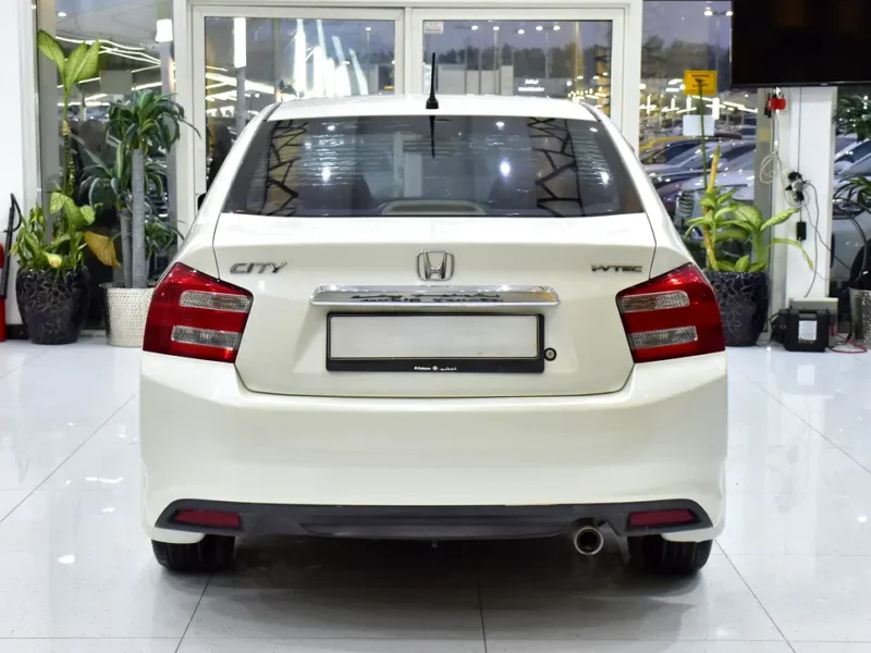 2012 Honda City EX 4 Cylinders Petrol Engine White Beige Sedan GCC Specs Automatic