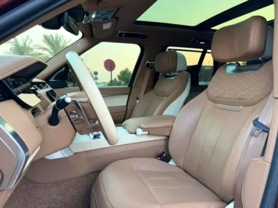 2023 Land Rover Range Rover SV 8 Cylinders Petrol Engine Maroon Tan SUV GCC Specs