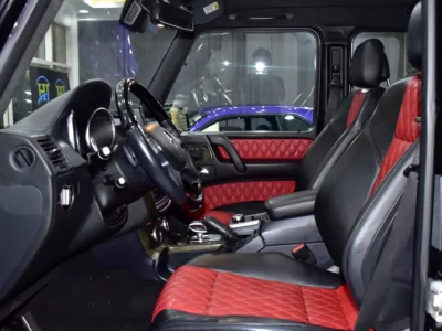 2015 Mercedes-Benz G-Class G 63 AMG 8 Cylinders Petrol Engine Black Red SUV GCC Specs