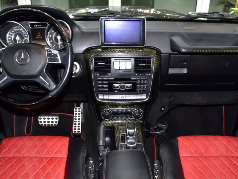 2015 Mercedes-Benz G-Class G 63 AMG 8 Cylinders Petrol Engine Black Red SUV GCC Specs