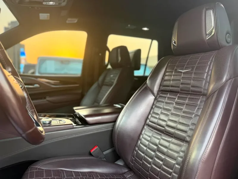 2023 Cadillac Escalade Sport Platinum 8 Cylinders petrol Engine Black Maroon SUV GCC Specs