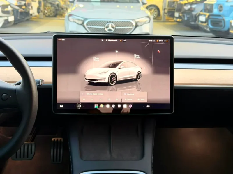 2023 Tesla Model 3 Performance Electric Vehicle 450 - 550 KM White Black Sedan GCC Specs