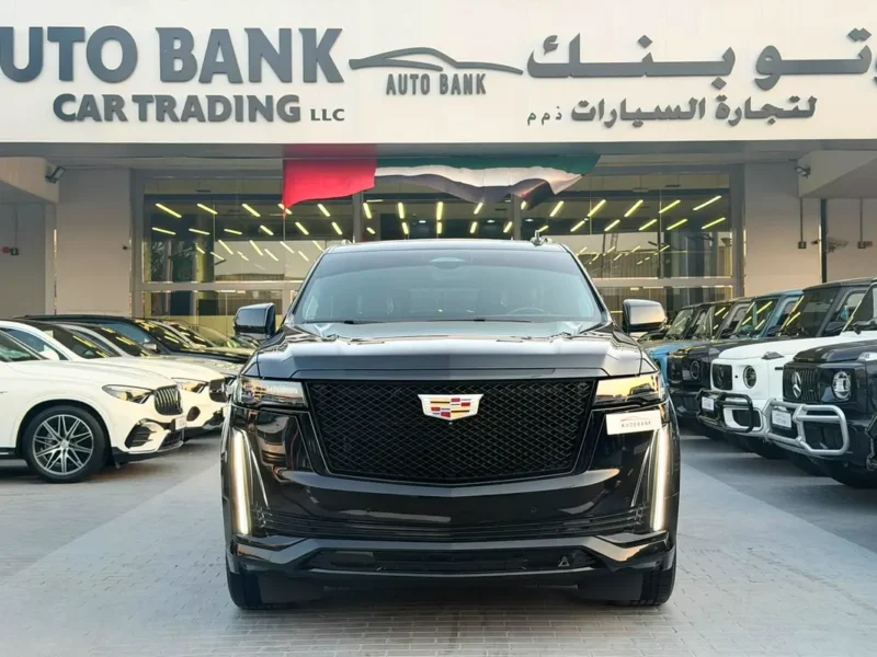2023 Cadillac Escalade Sport Platinum 8 Cylinders petrol Engine Black Maroon SUV GCC Specs