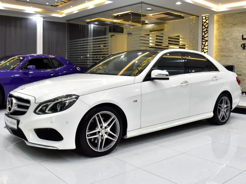 2014 Mercedes-Benz E-Class E 300 6 Cylinders Petrol Engine White Brown Sedan GCC Specs