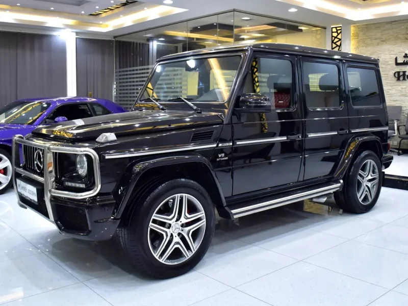 2015 Mercedes-Benz G-Class G 63 AMG 8 Cylinders Petrol Engine Black Red SUV GCC Specs