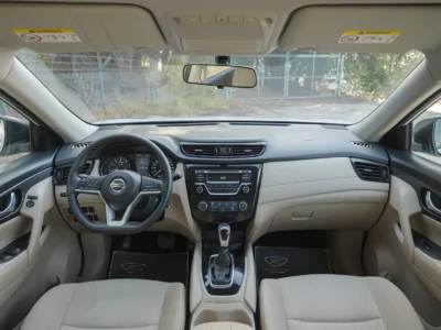 2022 Nissan X-Trail S 2.5 Litres 4 Cylinders Petrol Engine White Beige SUV GCC Specs