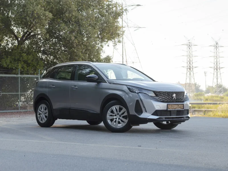 2023 Peugeot 3008 Active 1.6 Litres 4 Cylinders Petrol Engine Silver Grey SUV GCC Specs