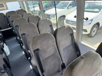 2026 Toyota Coaster 4.2 Litres V6 DIESEL Engine White Brown Van 23 STR MT GCC Specs