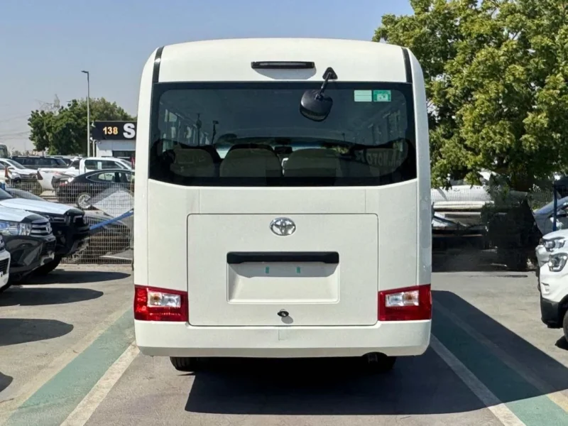 2026 Toyota Coaster 4.2 Litres V6 DIESEL Engine White Brown Van 23 STR MT GCC Specs