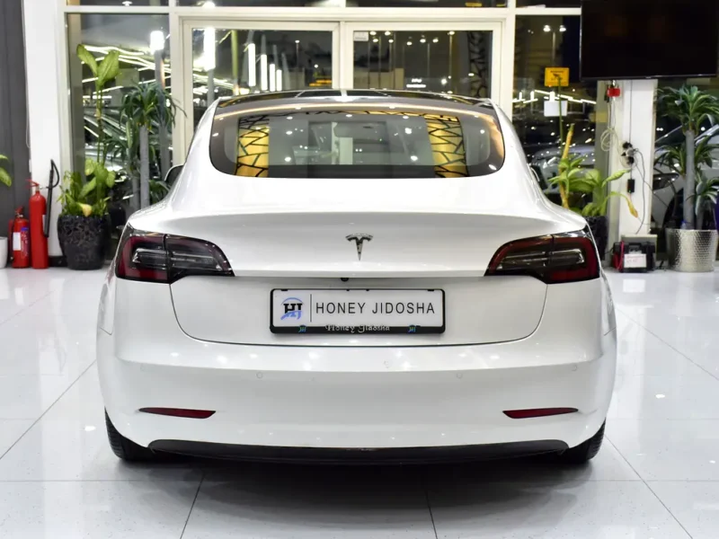 2021 Tesla Model 3 Standard Plus Electric Vehicle White Sedan 350 - 450 KM Range US Specs