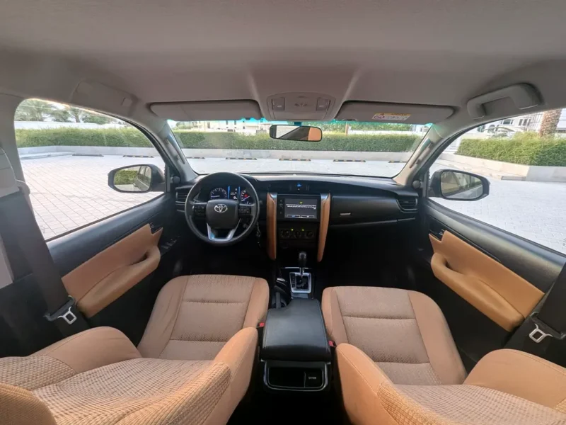 2023 Toyota Fortuner EXR 2.7L 4-Cylinder Petrol Engine Silver Beige SUV GCC Specs