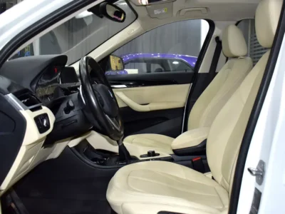 2017 BMW X1 sDrive20i 4 Cylinders Petrol Engine White Beige Crossover GCC Specs Automatic