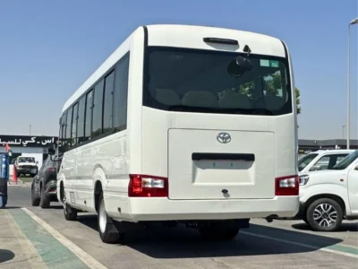 2026 Toyota Coaster 4.2 Litres V6 DIESEL Engine White Brown Van 23 STR MT GCC Specs