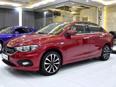 2017 Dodge Neon SE 4 Cylinders Petrol Engine Red Beige Sedan GCC Specs Automatic