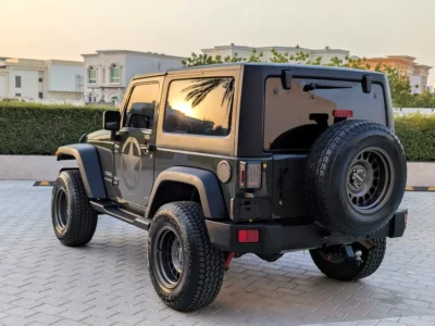 2015 Jeep Wrangler Sport 3.6L V6 Green Black SUV GCC Specs Well Maintained And Fully Modded