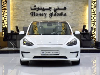 2021 Tesla Model 3 Standard Plus Electric Vehicle White Sedan 350 - 450 KM Range US Specs