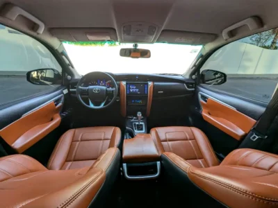 2019 Toyota Fortuner VXR 4 Cylinders Diesel Engine Black Brown SUV GCC Specs Full Option