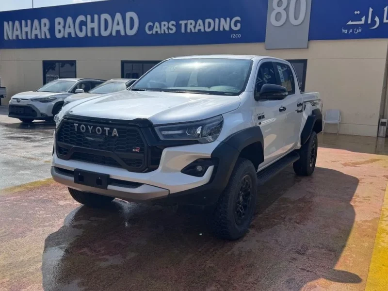 2026 Toyota Hilux GR SPORT ADVENTURE 4.0: 6 Cylinders Petrol Engine White Black Pickup Truck