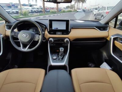 2025 Toyota RAV 4 2.5 Litres 4-cylinder Petrol Engine Grey Tan SUV GCC Specs