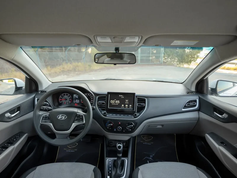 2023 Hyundai Accent Smart 1.6 Litres 4 Cylinders Petrol Engine White Grey Sedan GCC Specs