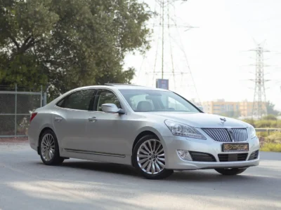 2014 Hyundai Centennial VS500 5.0 Litres 8 Cylinders Petrol Engine Silver Beige Sedan GCC