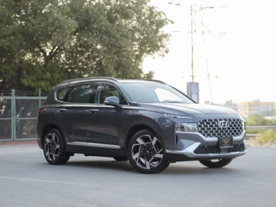 2023 Hyundai Santa Fe Premium Plus 3.5 Litres 6 Cylinders Petrol Engine Grey Brown SUV GCC