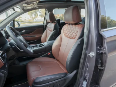 2023 Hyundai Santa Fe Premium Plus 3.5 Litres 6 Cylinders Petrol Engine Grey Brown SUV GCC