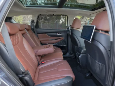 2023 Hyundai Santa Fe Premium Plus 3.5 Litres 6 Cylinders Petrol Engine Grey Brown SUV GCC