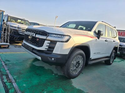 2026 Toyota Land Cruiser LC300 GR Sport 3.5L V6 Twin-Turbo Hybrid Engine White Red SUV GCC