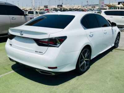 2019 LEXUS GS350 F-SPORT 3.5 Litres V6 Petrol Engine White Red Sedan American Specs