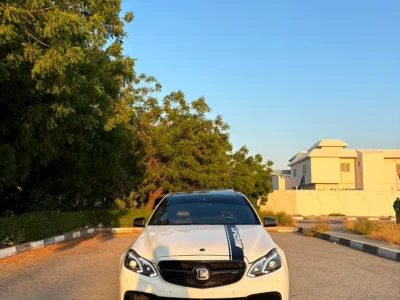 2015 Mercedes-Benz E-Class E 63 AMG 5.5L V8 Biturbo Engine White Brown Sedan GCC Specs