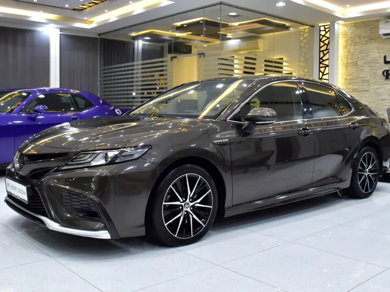 2022 Toyota Camry Sport 6 Cylinders Petrol Engine Brown Red Sedan GCC Specs Automatic