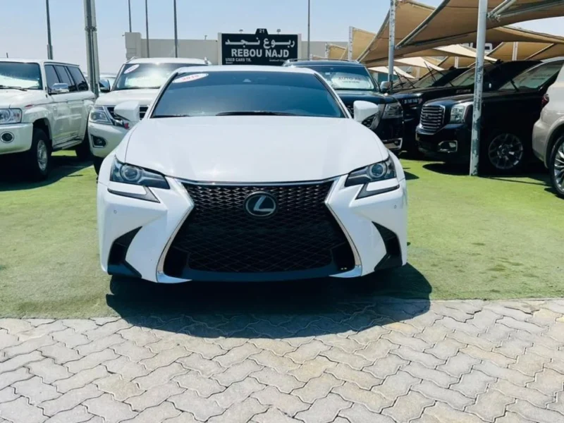 2019 LEXUS GS350 F-SPORT 3.5 Litres V6 Petrol Engine White Red Sedan American Specs