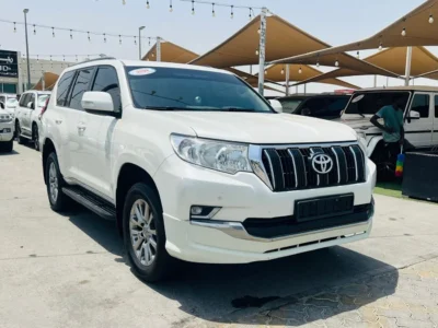 2021 Toyota Prado GXR 4.0 Litres V6 Petrol Engine White Beige SUV GCC Specs FULL OPTIONS