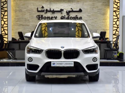 2017 BMW X1 sDrive20i 4 Cylinders Petrol Engine White Beige Crossover GCC Specs Automatic