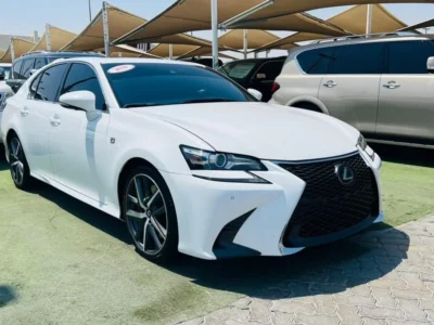 2019 LEXUS GS350 F-SPORT 3.5 Litres V6 Petrol Engine White Red Sedan American Specs