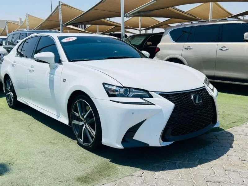 2019 LEXUS GS350 F-SPORT 3.5 Litres V6 Petrol Engine White Red Sedan American Specs