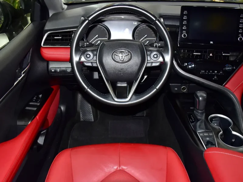 2022 Toyota Camry Sport 6 Cylinders Petrol Engine Brown Red Sedan GCC Specs Automatic