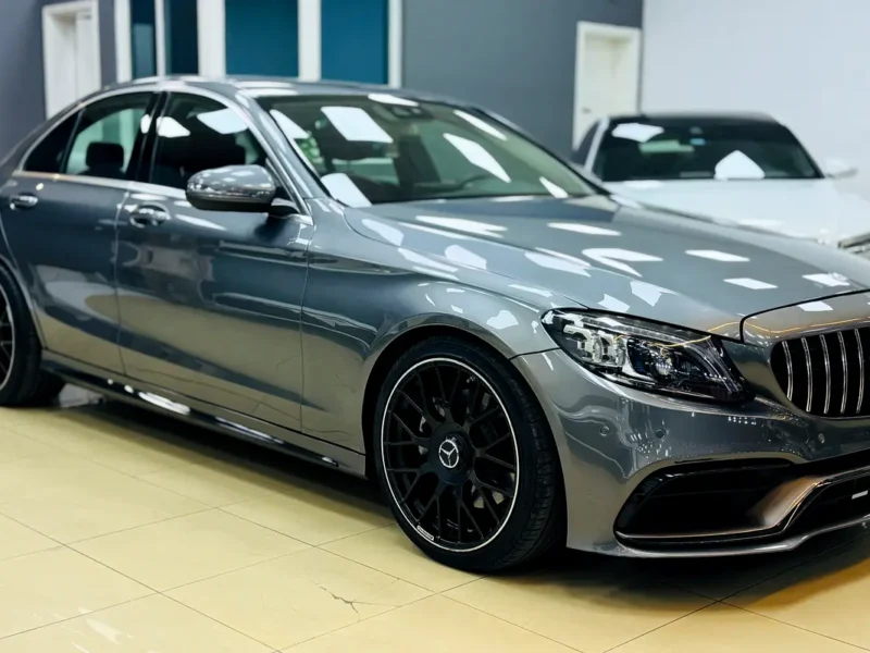 2017 Mercedes-Benz C-Class C200 Facelifted into 2021 Full Kit AMG C63S Grey Red Sedan