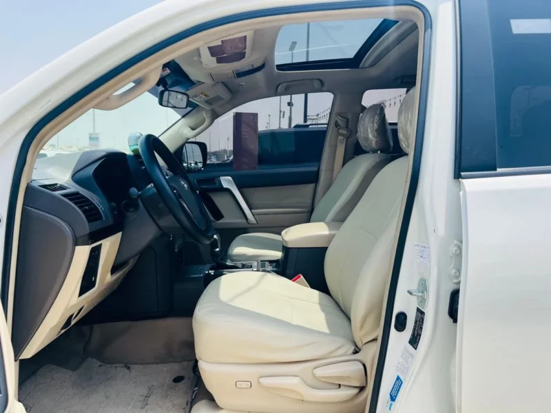 2021 Toyota Prado GXR 4.0 Litres V6 Petrol Engine White Beige SUV GCC Specs FULL OPTIONS
